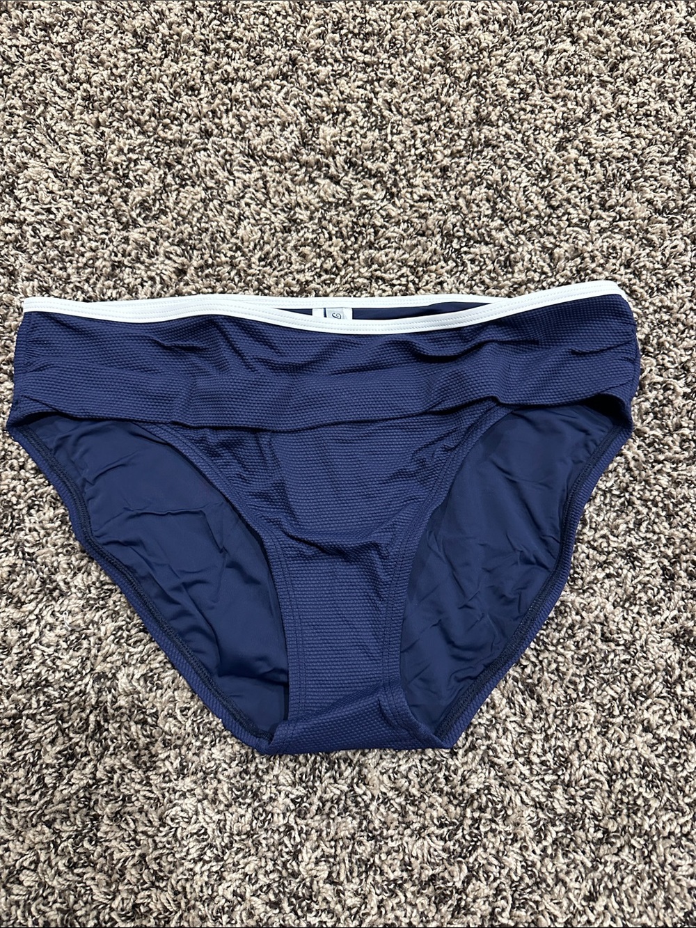Tommy Bahama Navy Bikini Bottoms with White Trim